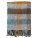 Gotland Multi Colour Blanket - Turquoise