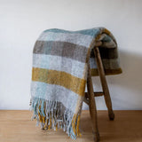 Gotland Multi Colour Blanket - Turquoise