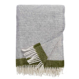 Hampus Throw - Grey / Avocado