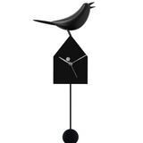 Motion Birdhouse Clock with Removable Pendulum