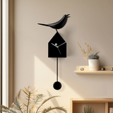 Motion Birdhouse Clock with Removable Pendulum