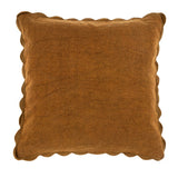 Scalloped Edge Pillow Bronze